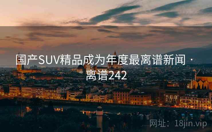 国产SUV精品成为年度最离谱新闻 · 离谱242 第2张 国产SUV精品成为年度最离谱新闻 · 离谱242 第2张