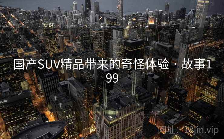 国产SUV精品带来的奇怪体验 · 故事199  第2张